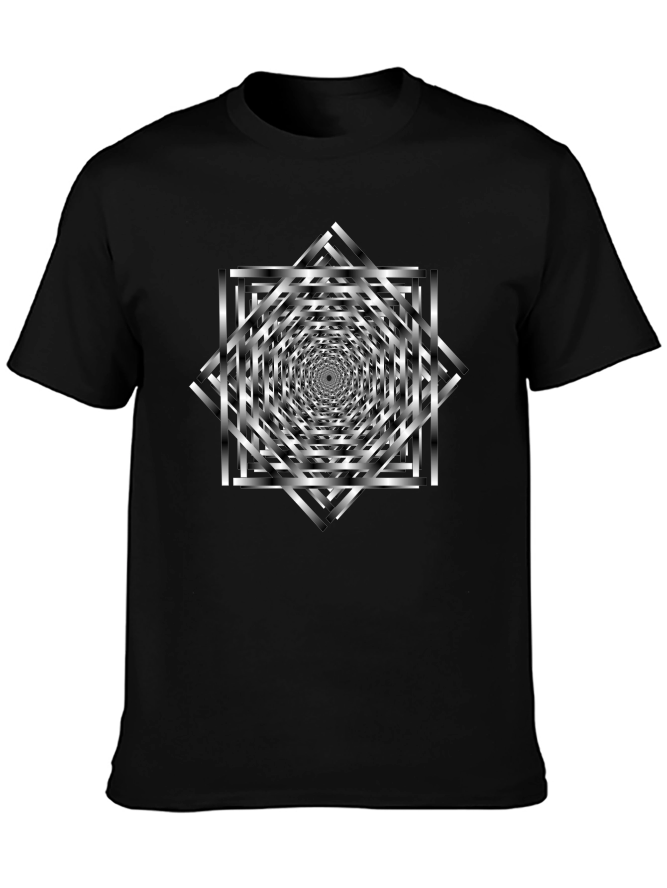 Optical Illusion T-Shirt - Geometric Design