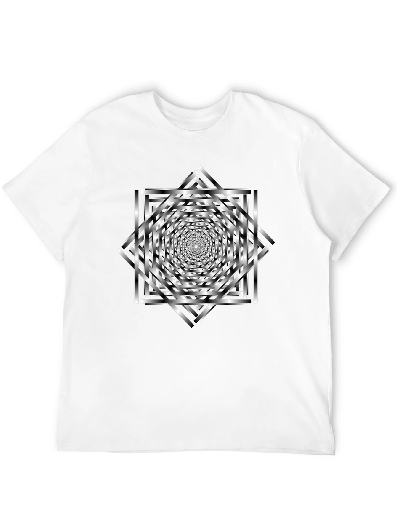 Optical Illusion T-Shirt - Geometric Design