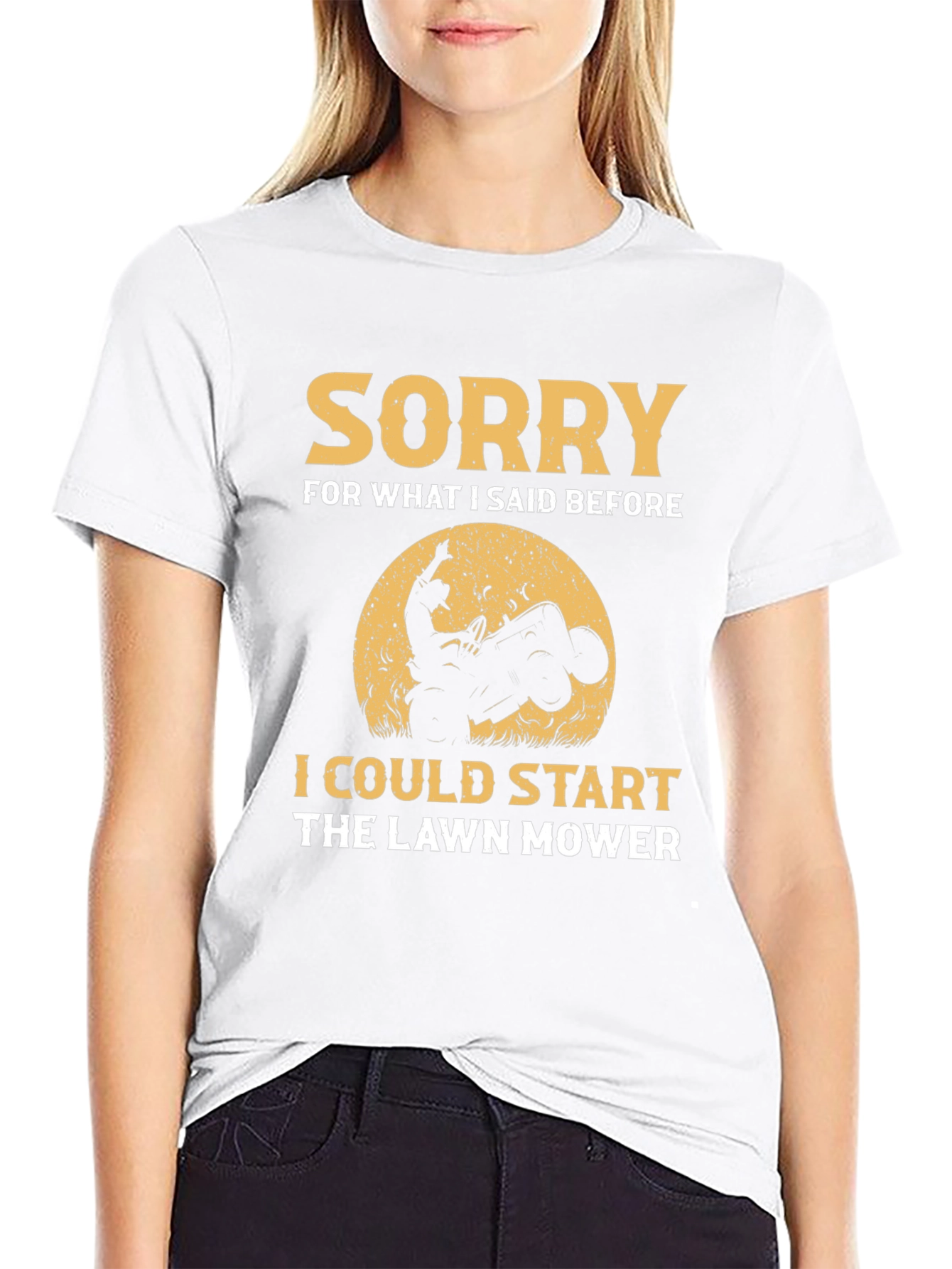 Sorry Lawn Mower Humor T-Shirt