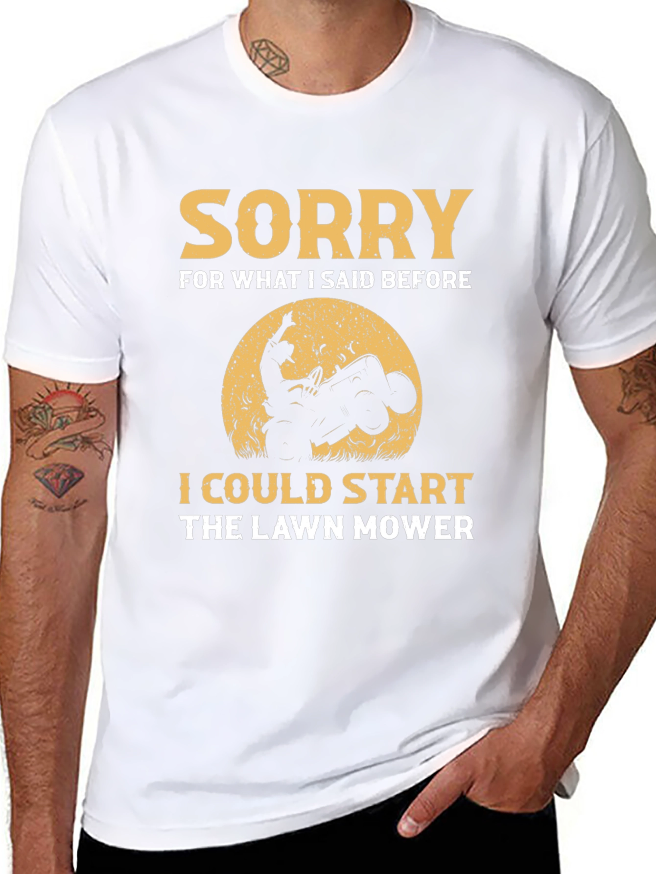 Sorry Lawn Mower Humor T-Shirt