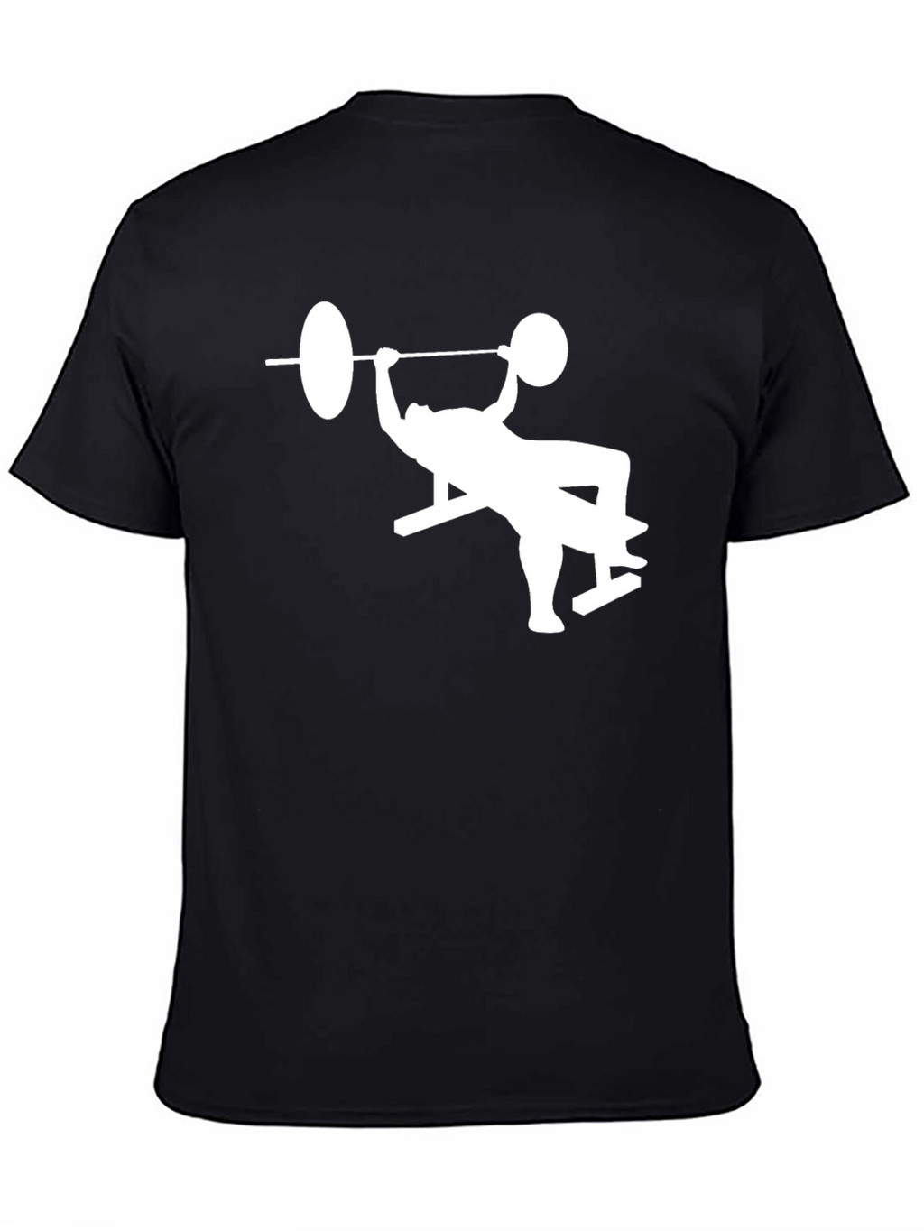 Bench Press Graphic Tee - Black Fitness Shirt