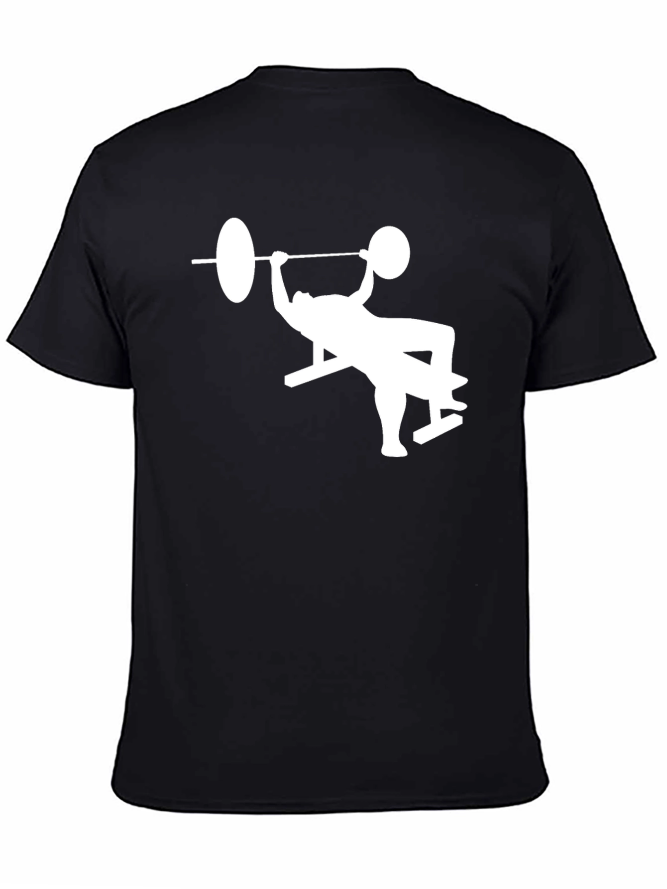 Bench Press Graphic Tee - Black Fitness Shirt