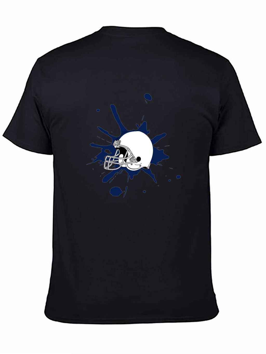 Football Helmet Splash Graphic Tee - Stylish & Unique