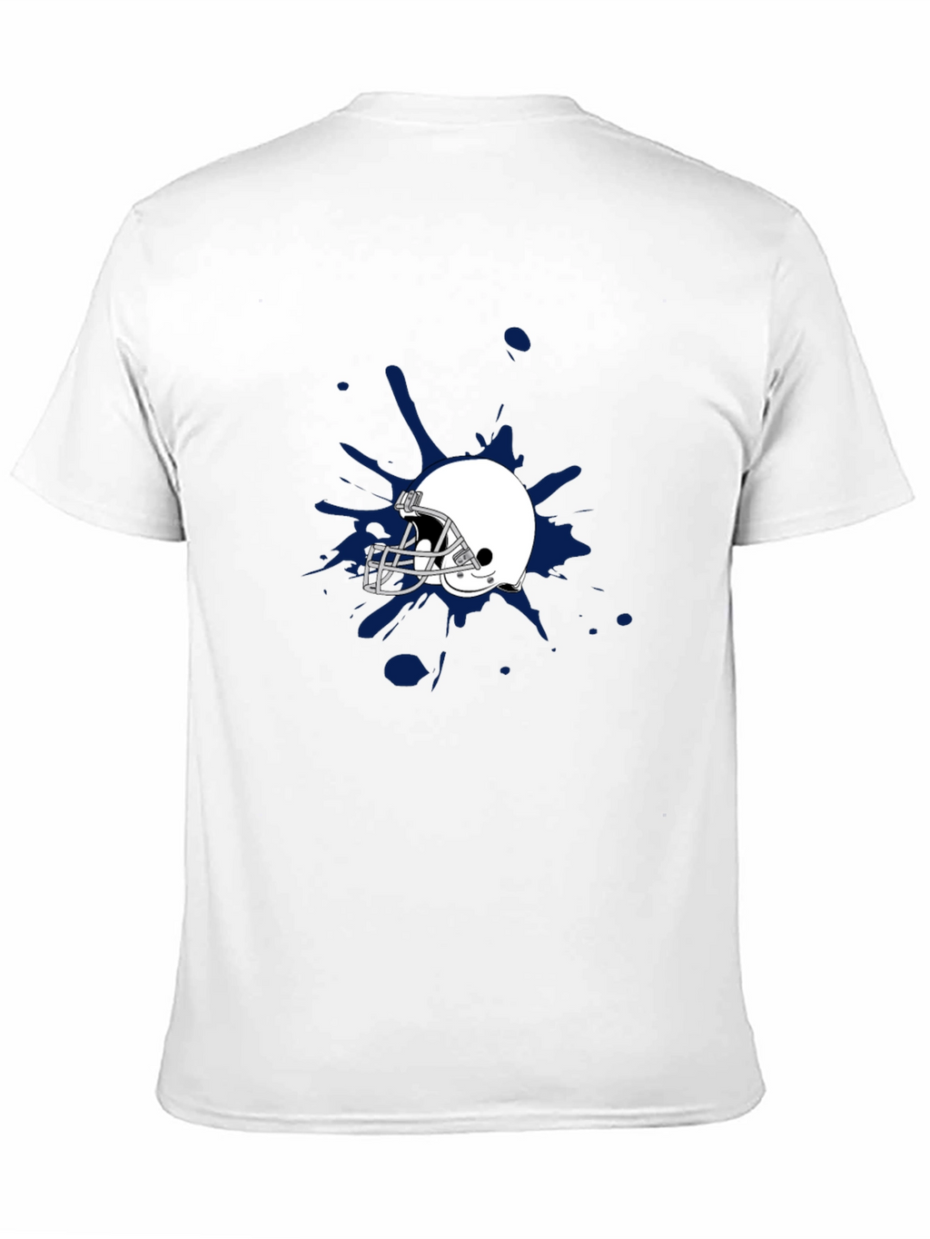 Football Helmet Splash Graphic Tee - Stylish & Unique