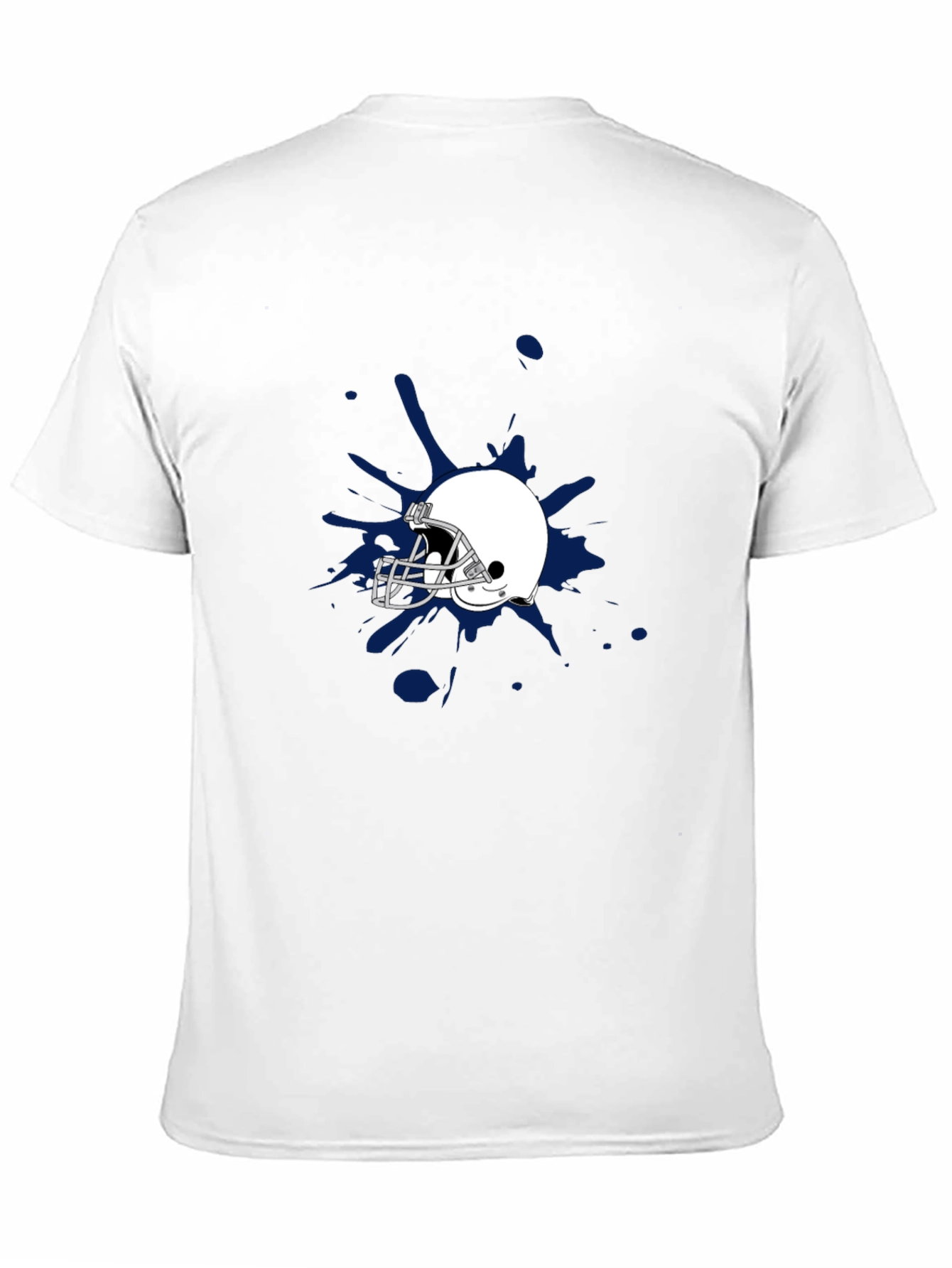Football Helmet Splash Graphic Tee - Stylish & Unique