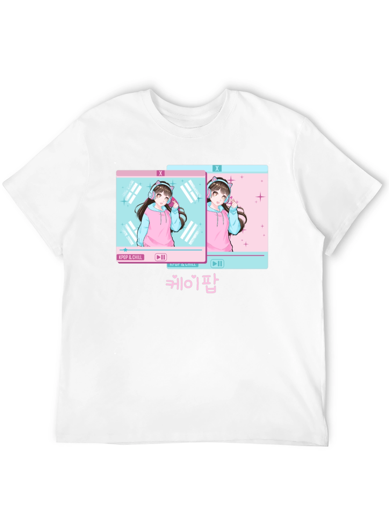 Kpop & Chill Anime Girl Graphic Tee