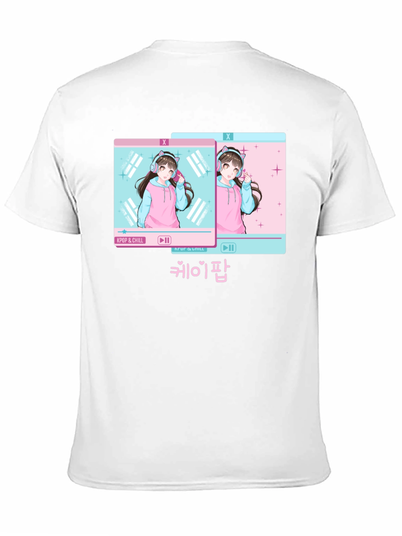 Kpop & Chill Anime Girl Graphic Tee