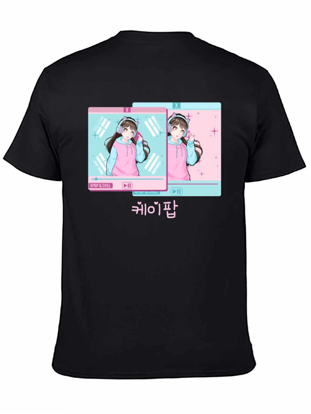 Kpop & Chill Anime Girl Graphic Tee