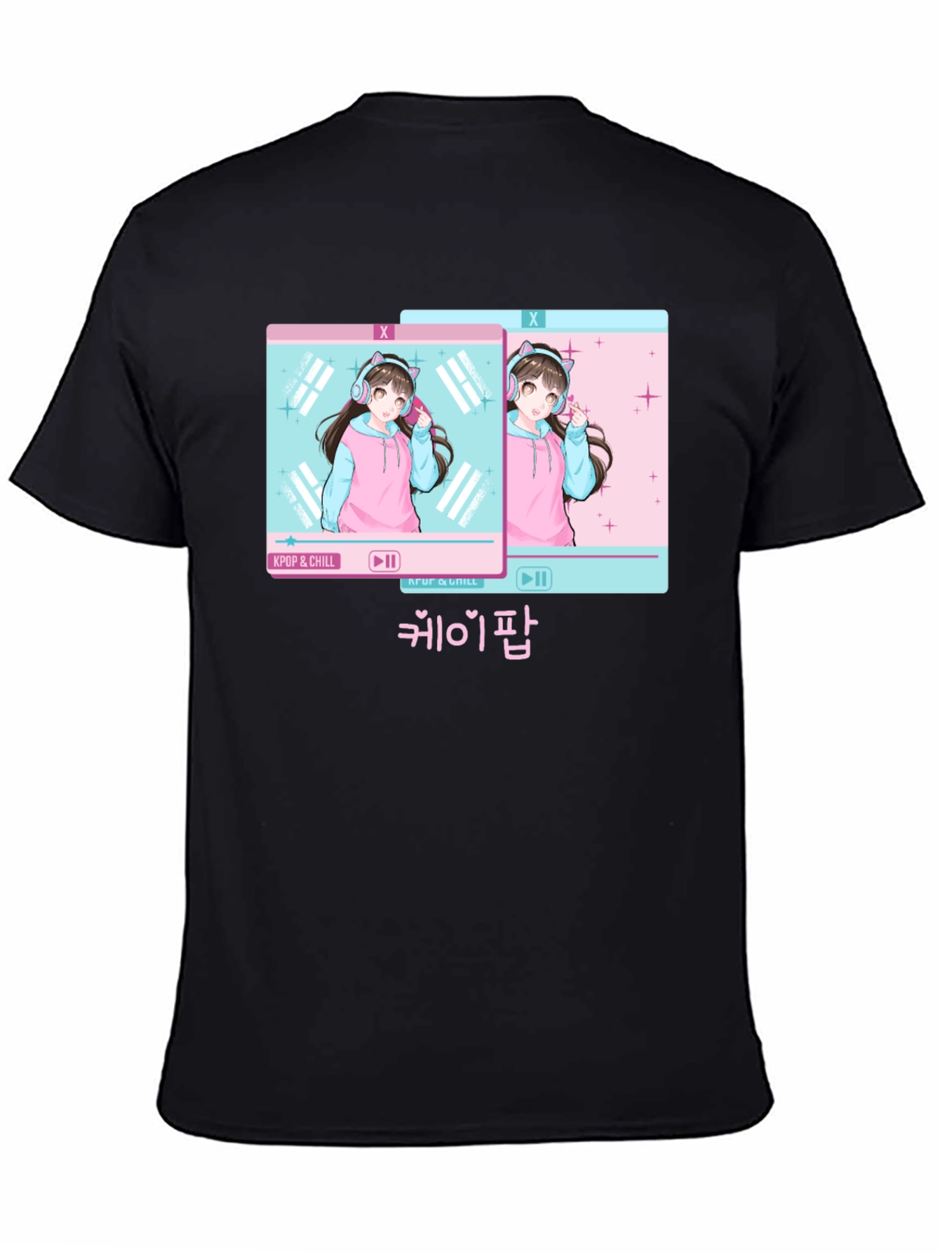 Kpop & Chill Anime Girl Graphic Tee