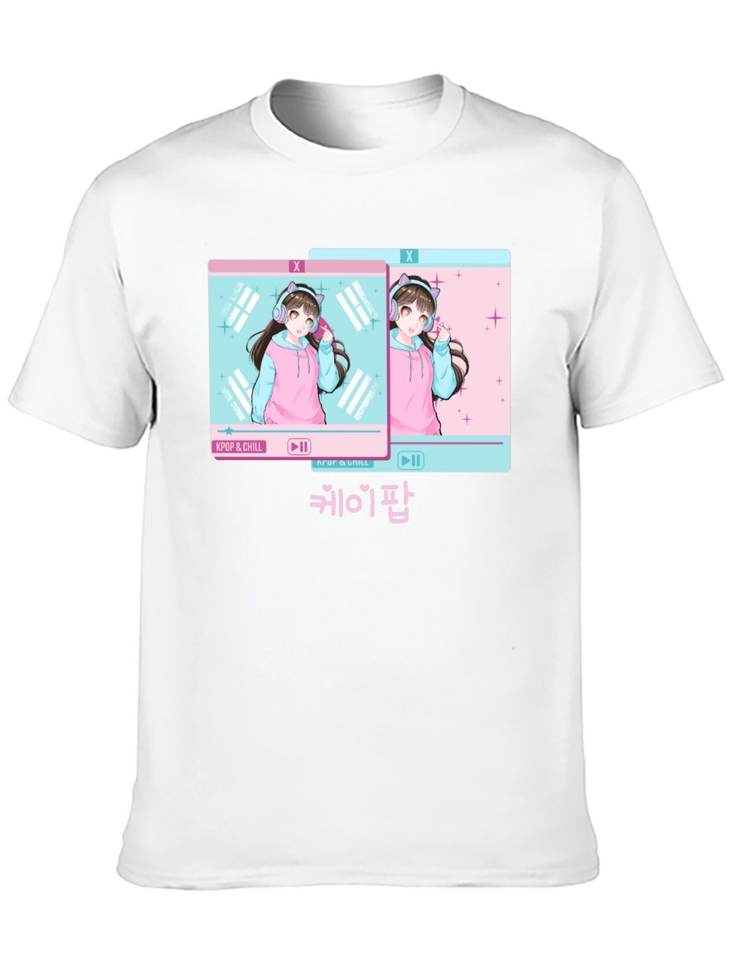 Kpop & Chill Anime Girl Graphic Tee