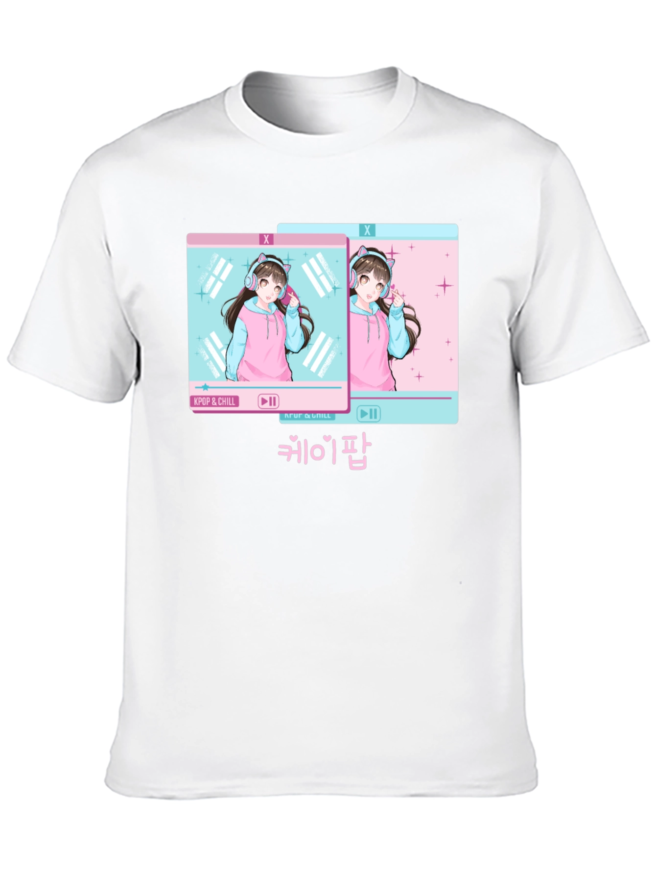 Kpop & Chill Anime Girl Graphic Tee