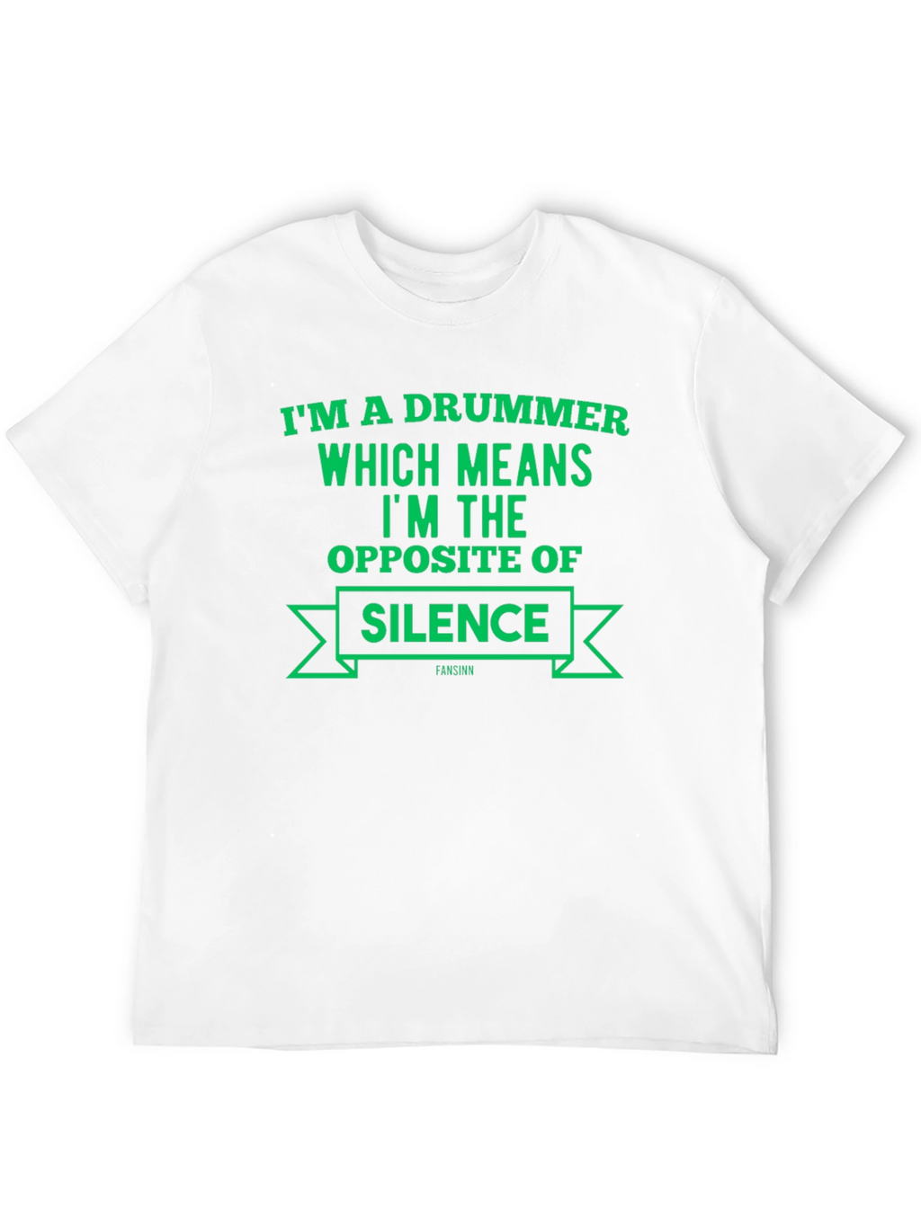 Drummer Opposite of Silence Black T-Shirt