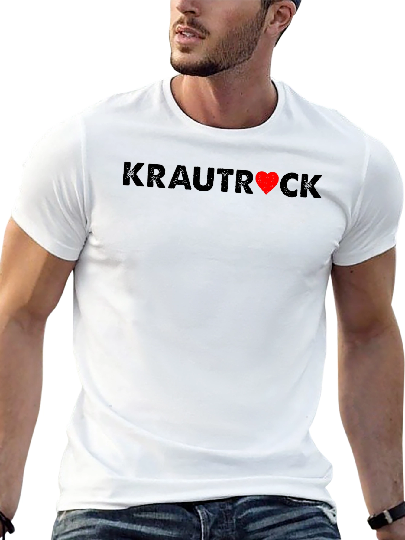 Krautrock Heart Graphic Tee - Soft Cotton Blend