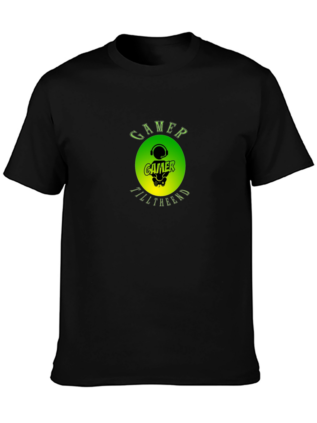 Gamer Till The End Black T-Shirt