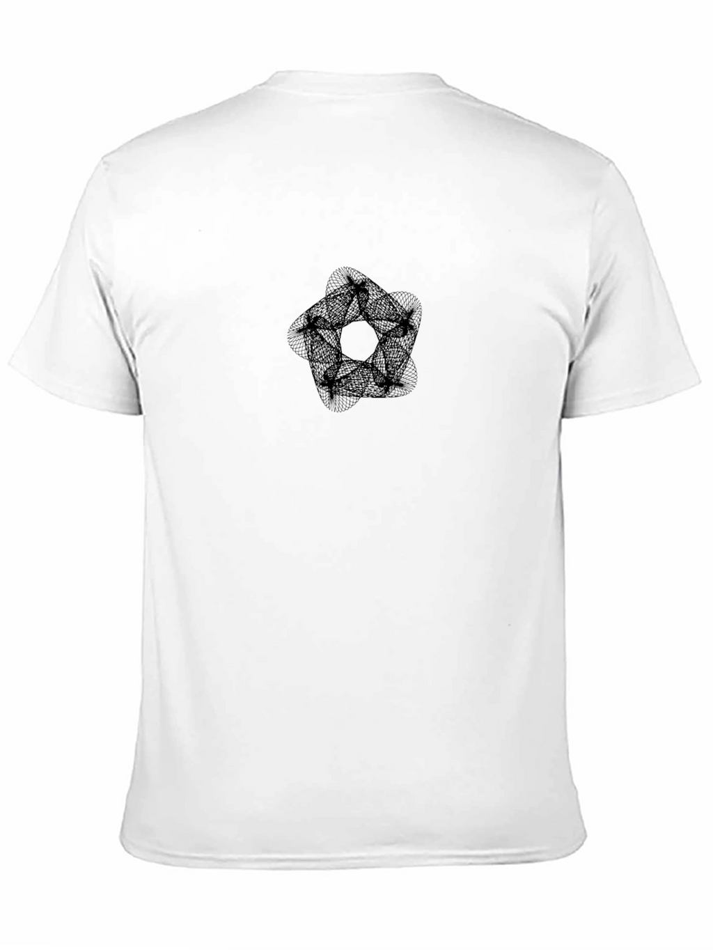 Geometric Print Black T-Shirt