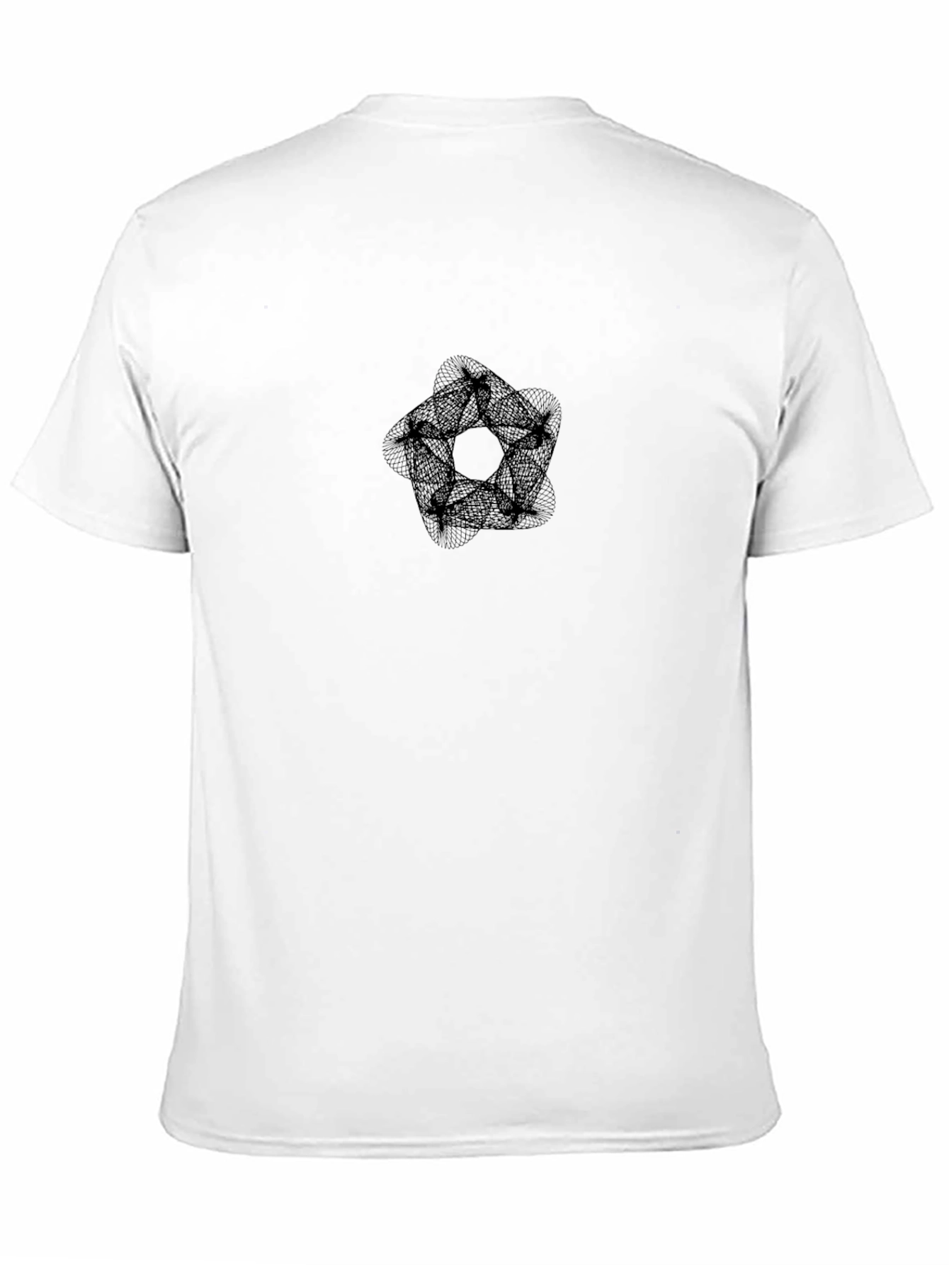 Geometric Print Black T-Shirt