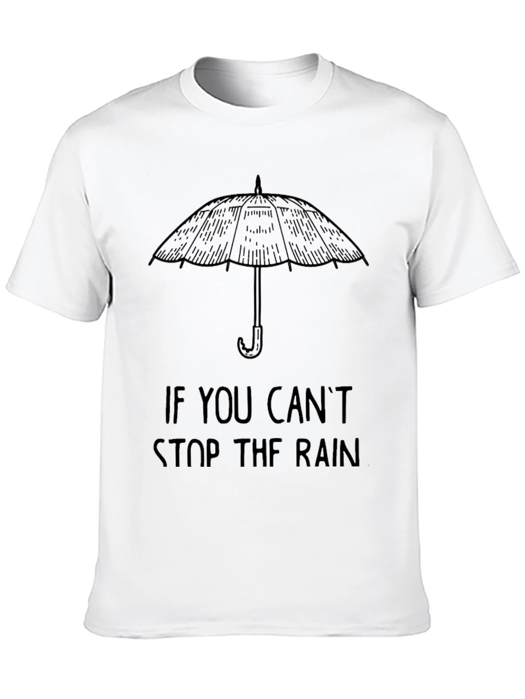 Umbrella Graphic Mens Black T-Shirt