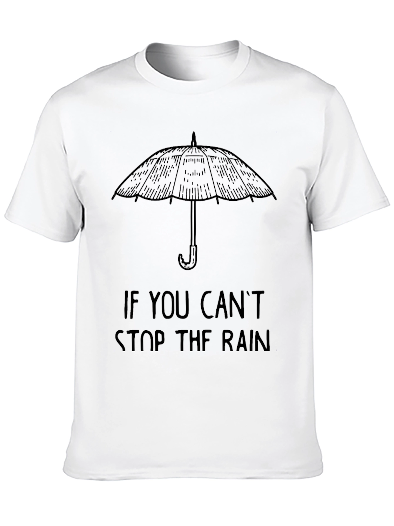 Umbrella Graphic Mens Black T-Shirt