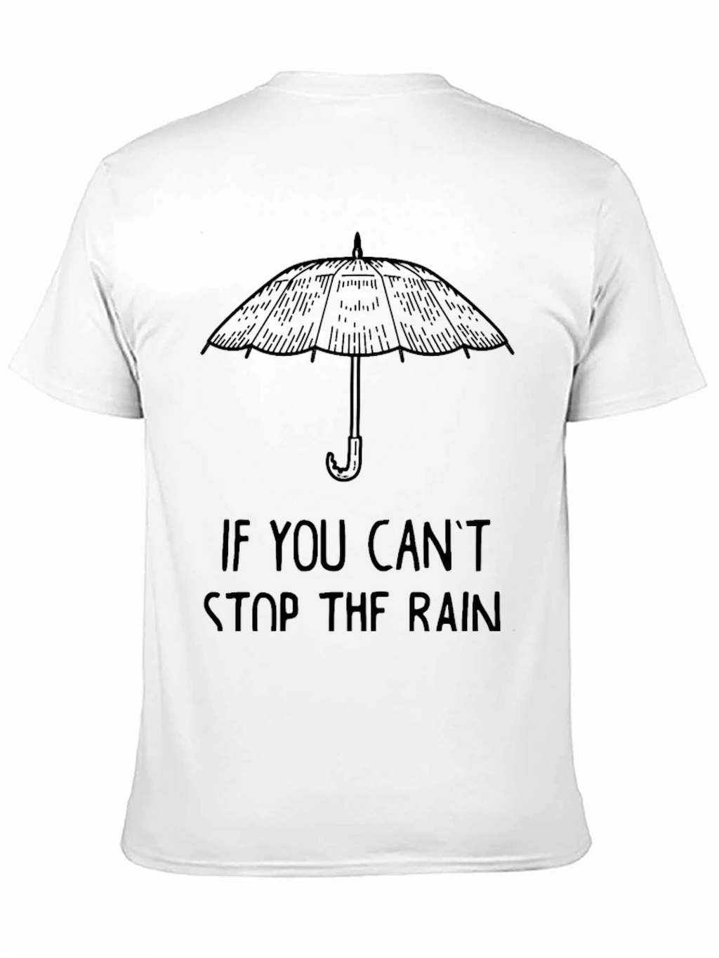 Umbrella Graphic Mens Black T-Shirt