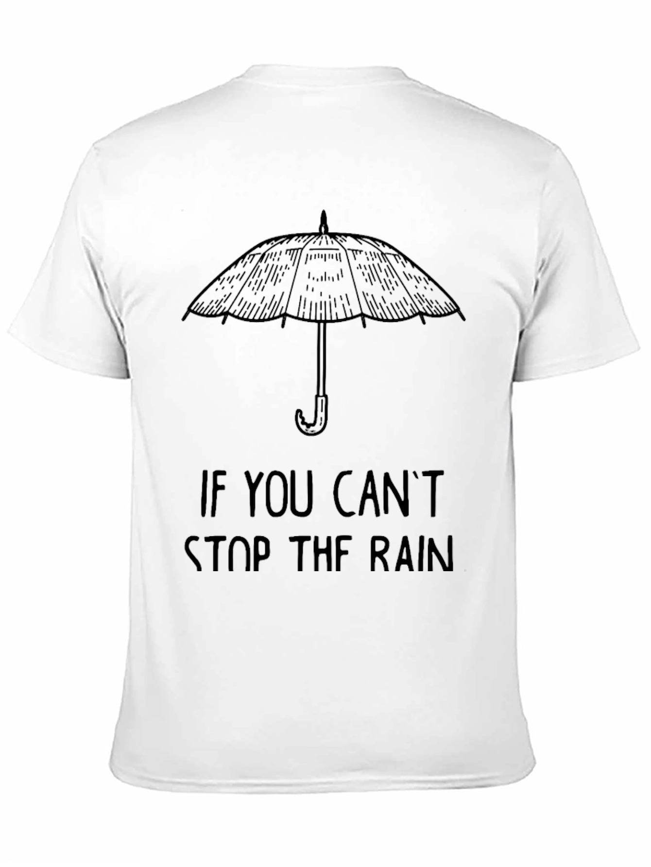 Umbrella Graphic Mens Black T-Shirt