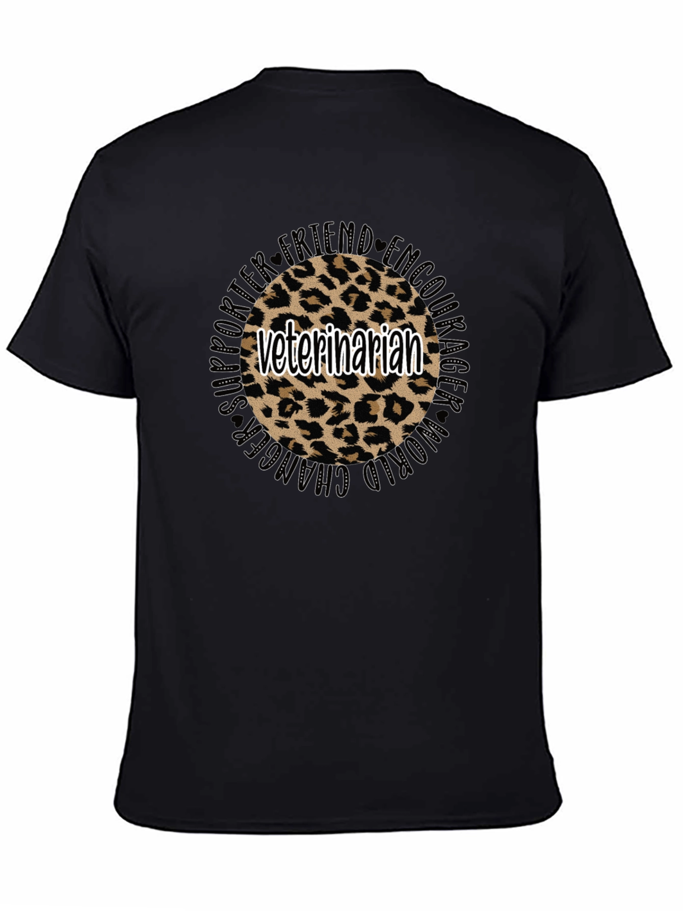 Veterinarian Leopard Print T-Shirt