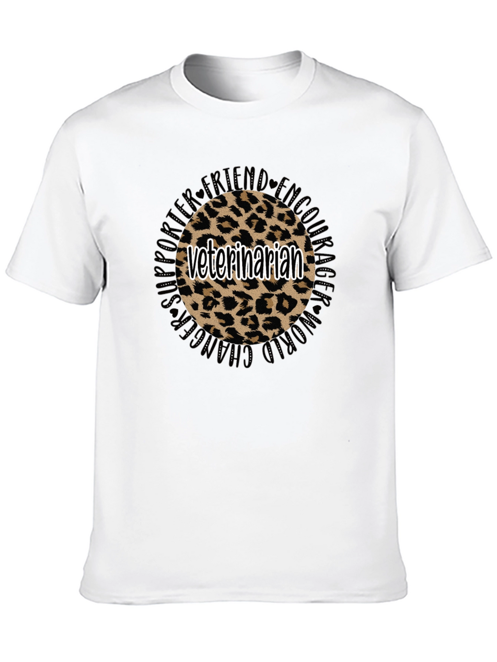 Veterinarian Leopard Print T-Shirt