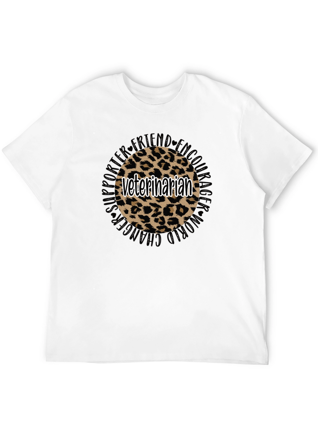 Veterinarian Leopard Print T-Shirt