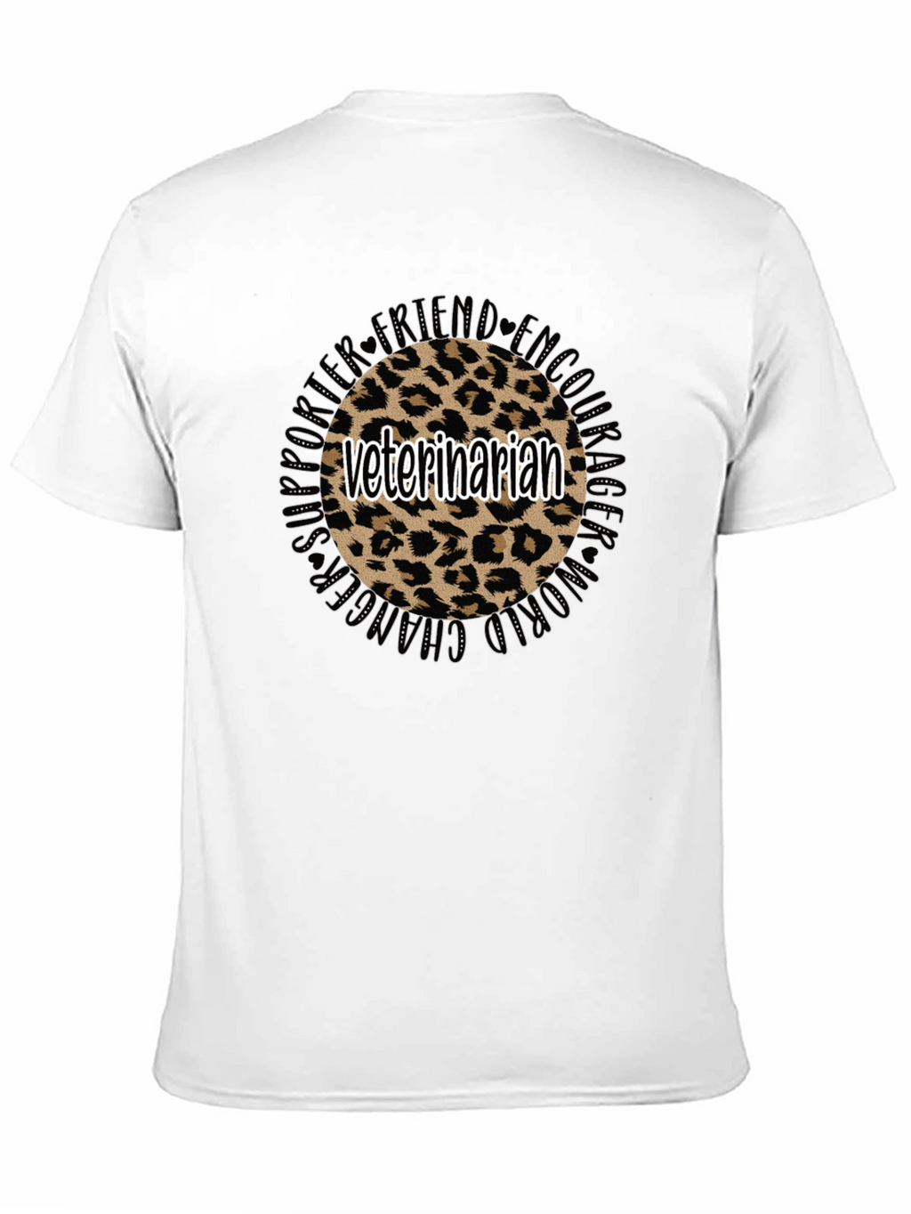 Veterinarian Leopard Print T-Shirt