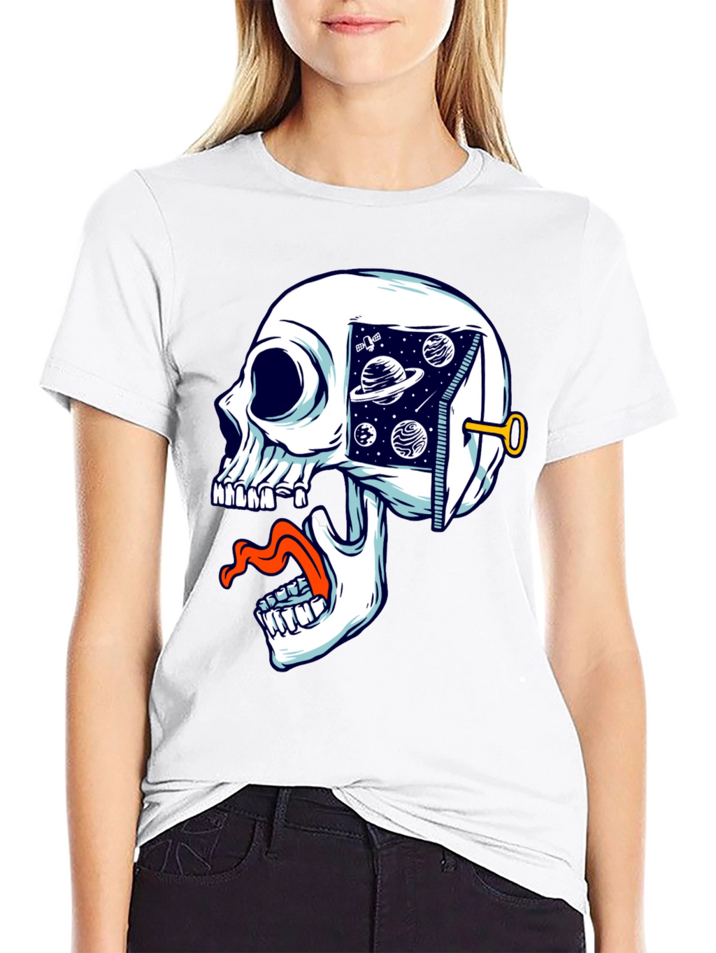 Cosmic Skull T-Shirt - Unisex Graphic Tee