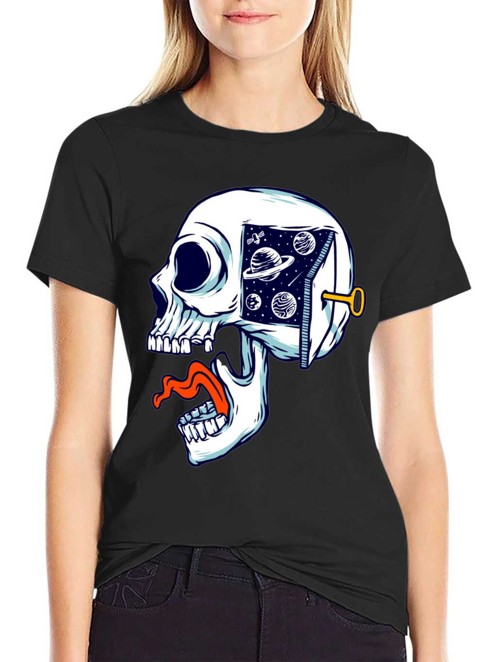 Cosmic Skull T-Shirt - Unisex Graphic Tee