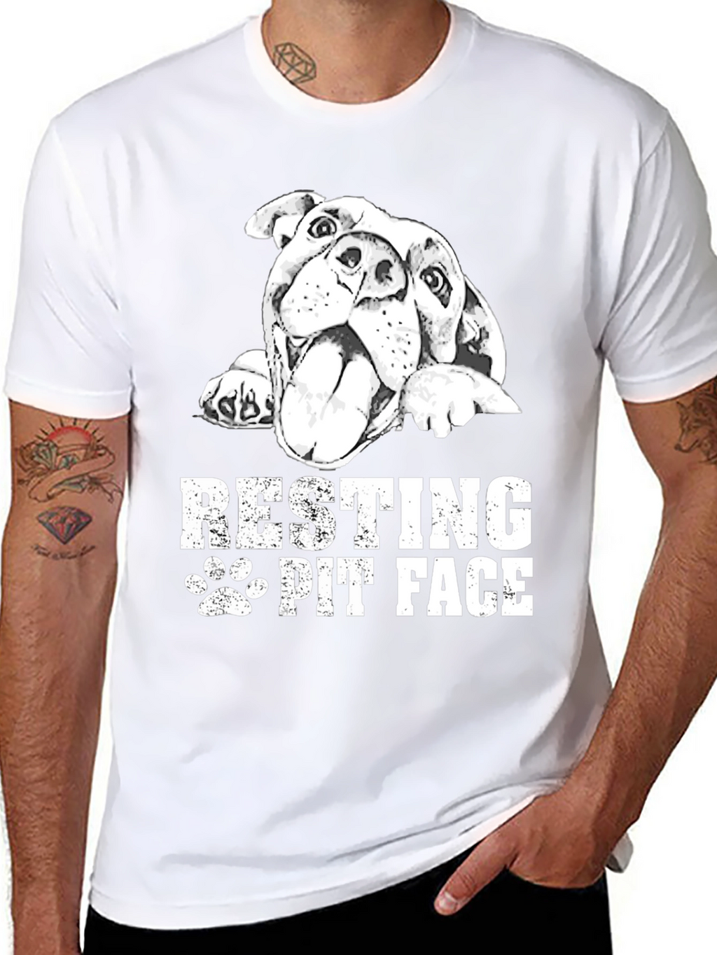 Resting Pit Face Black T-Shirt
