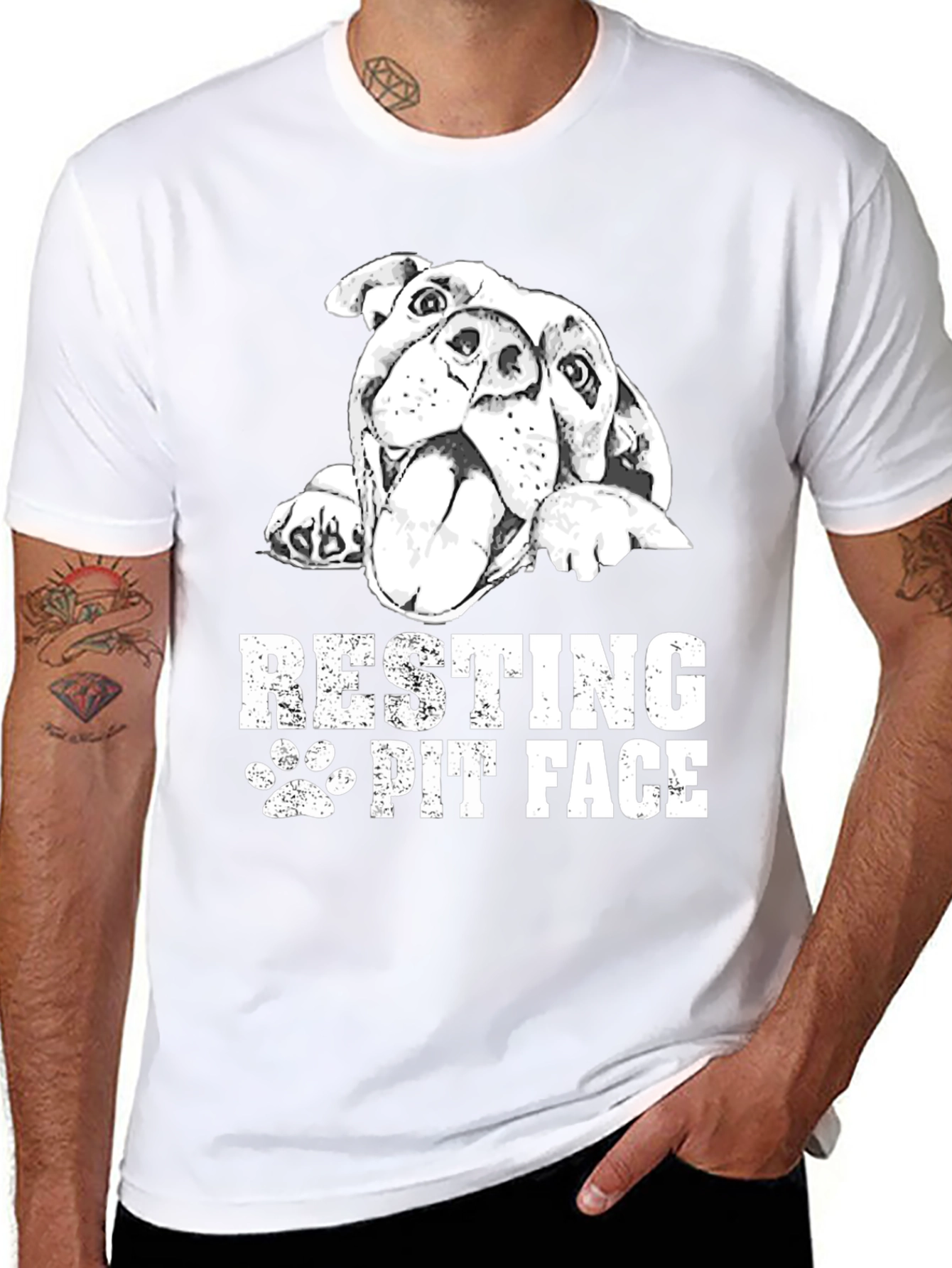 Resting Pit Face Black T-Shirt