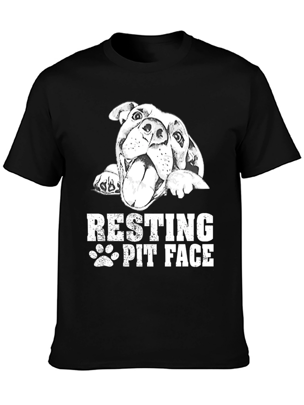 Resting Pit Face Black T-Shirt