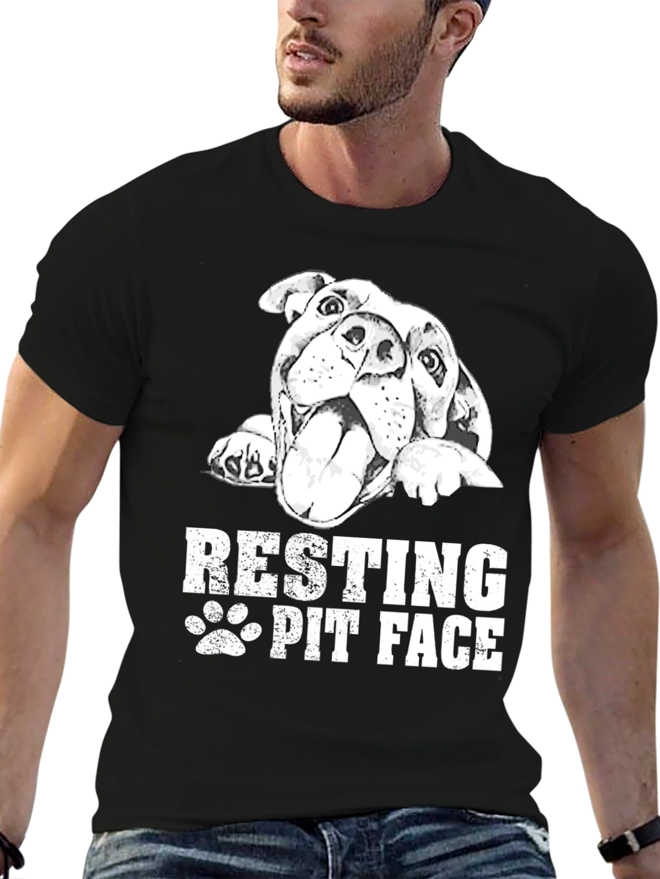 Resting Pit Face Black T-Shirt