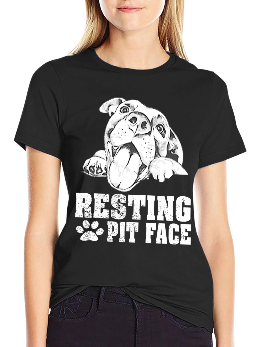Resting Pit Face Black T-Shirt