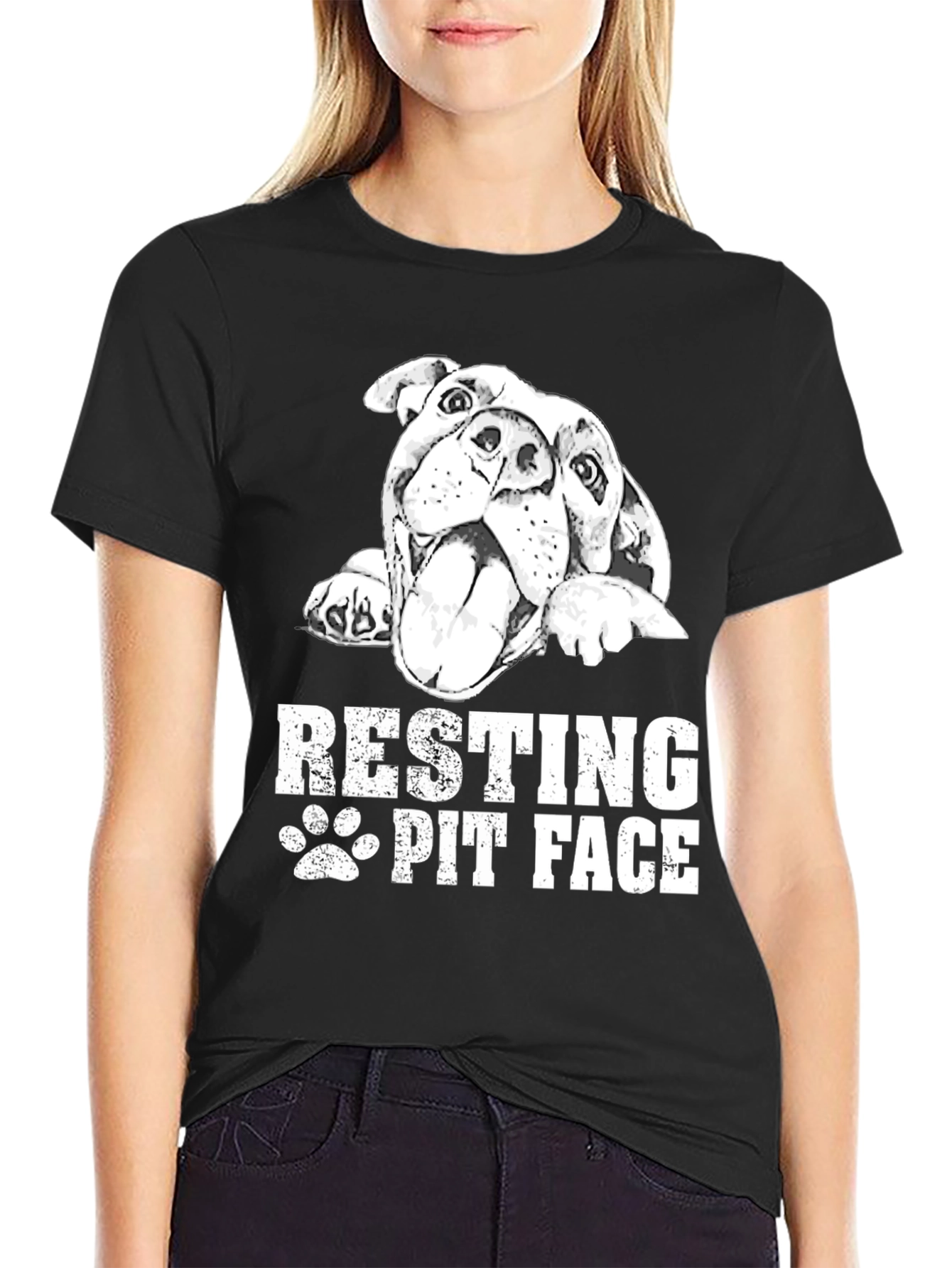 Resting Pit Face Black T-Shirt