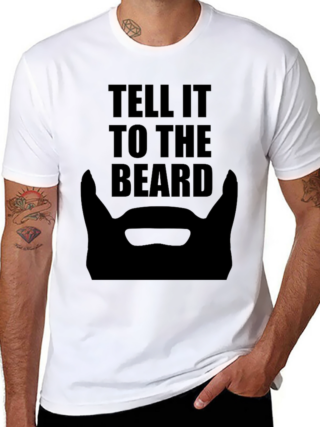 Tell It To The Beard Black T-Shirt