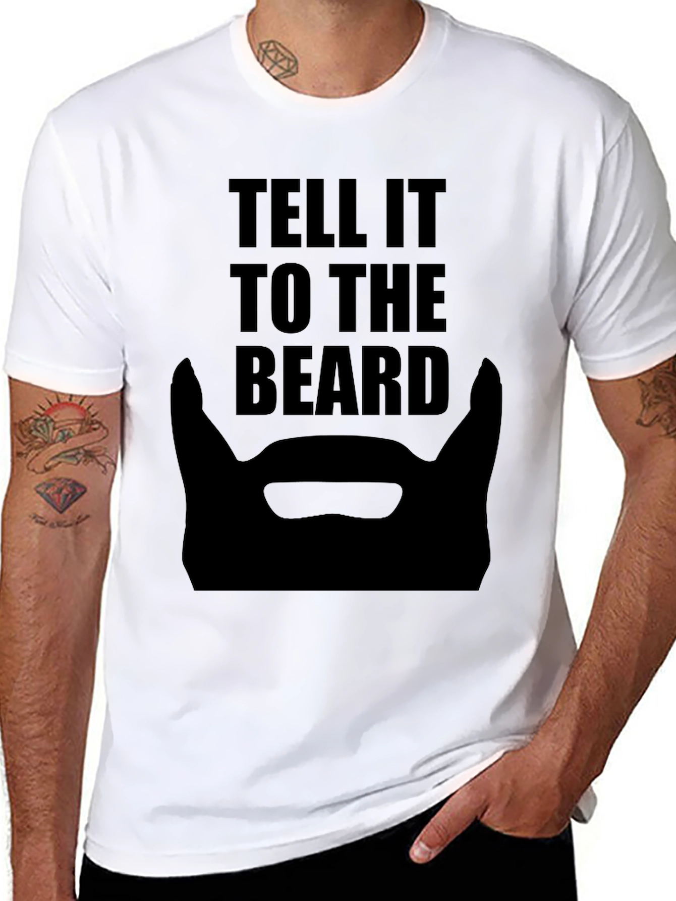 Tell It To The Beard Black T-Shirt
