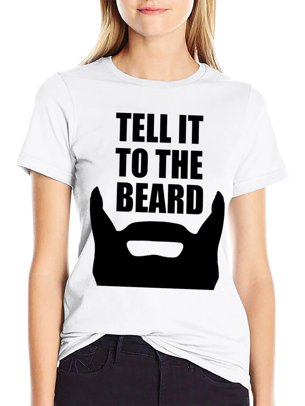 Tell It To The Beard Black T-Shirt