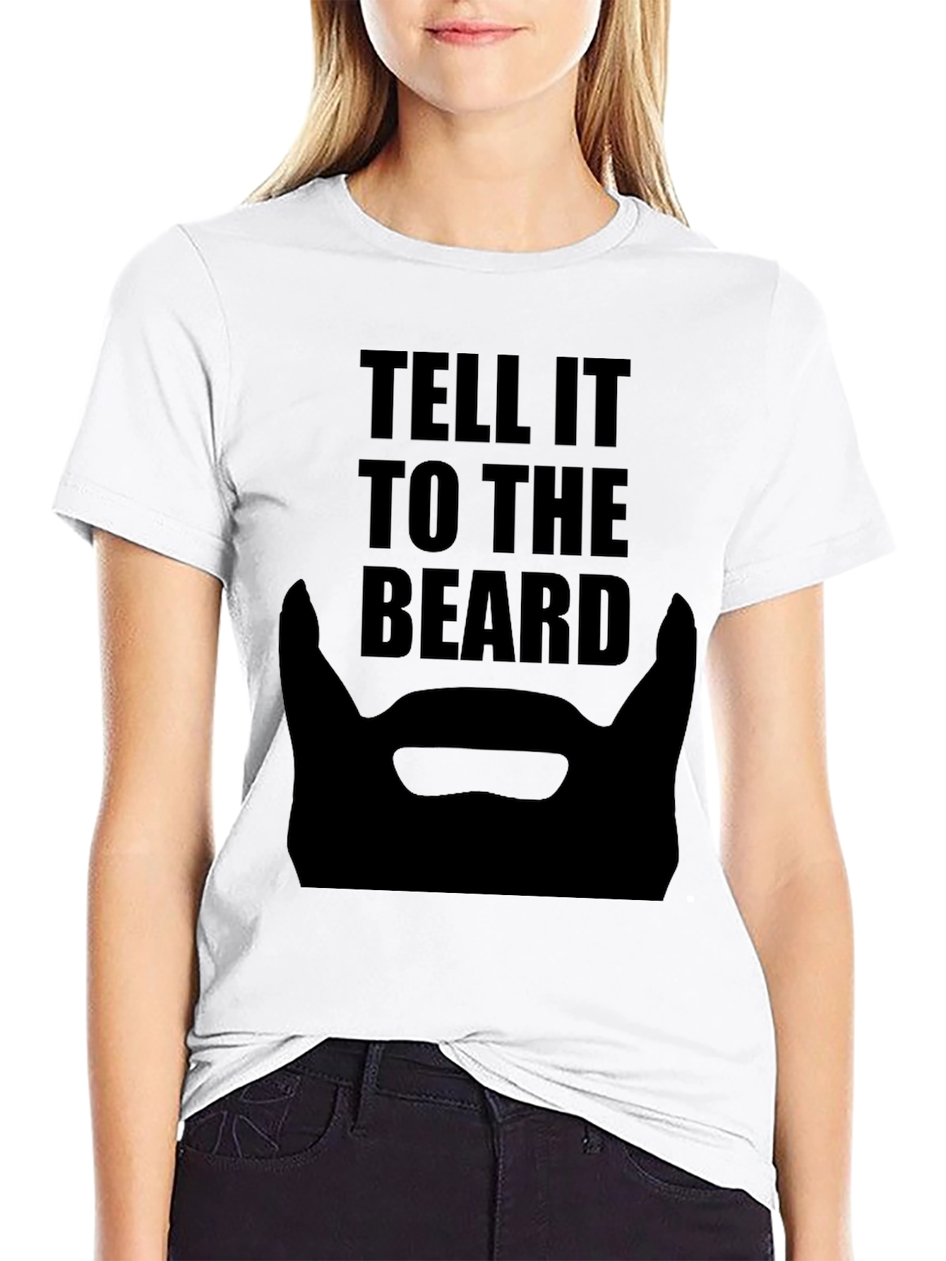 Tell It To The Beard Black T-Shirt