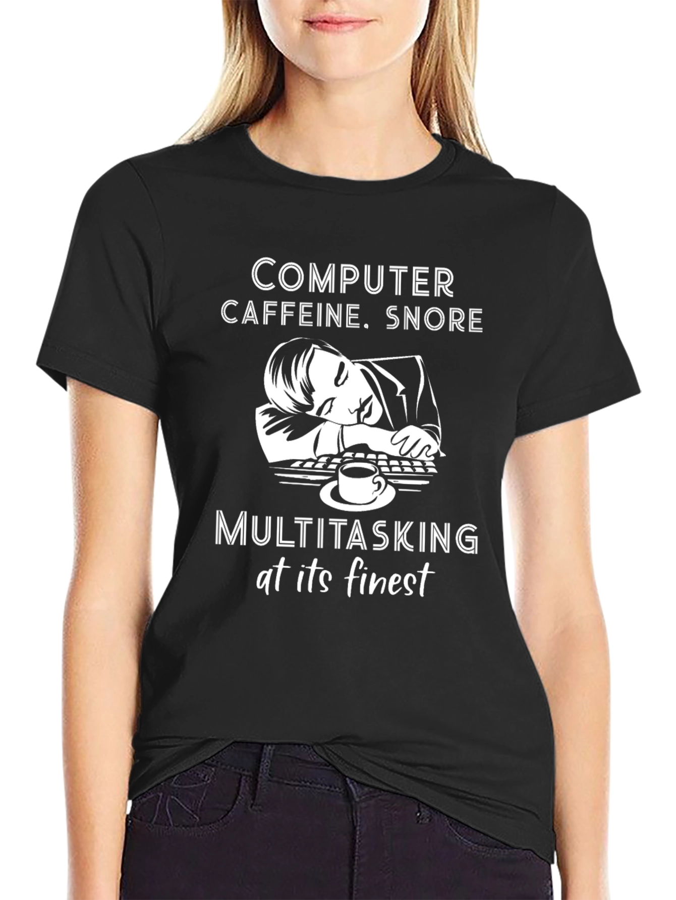 Computer Caffeine Snore T-Shirt