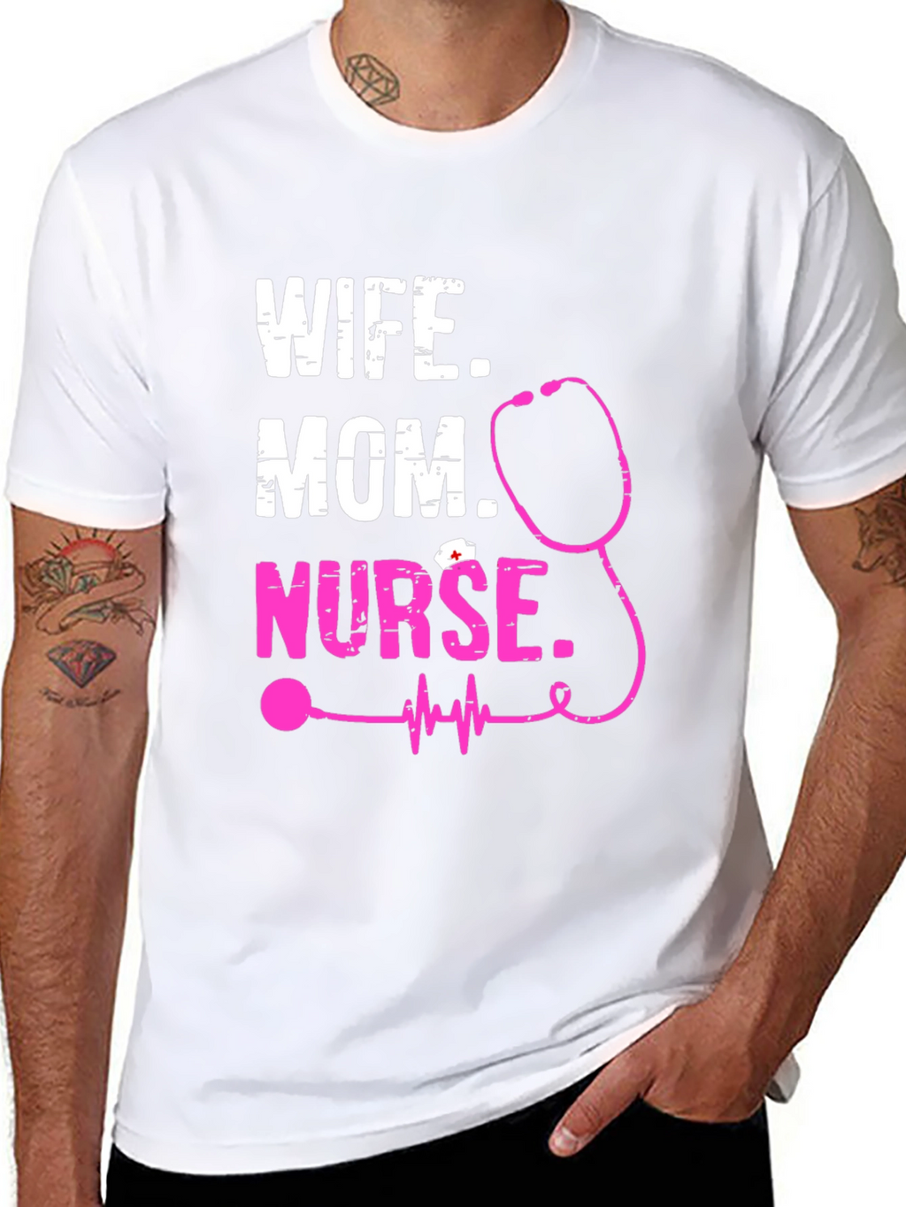 Wife Mom Nurse Graphic Tee