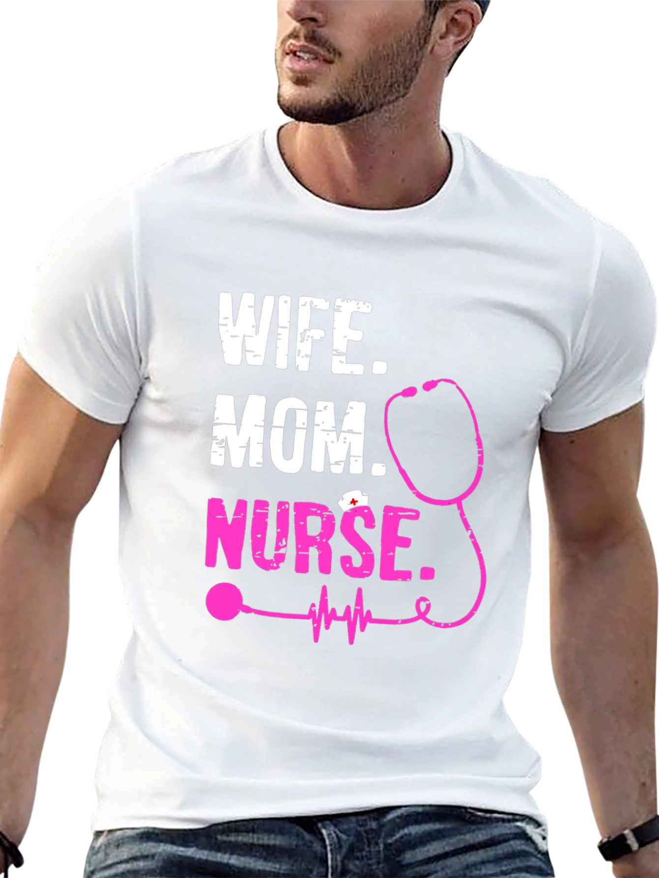 Wife Mom Nurse Graphic Tee
