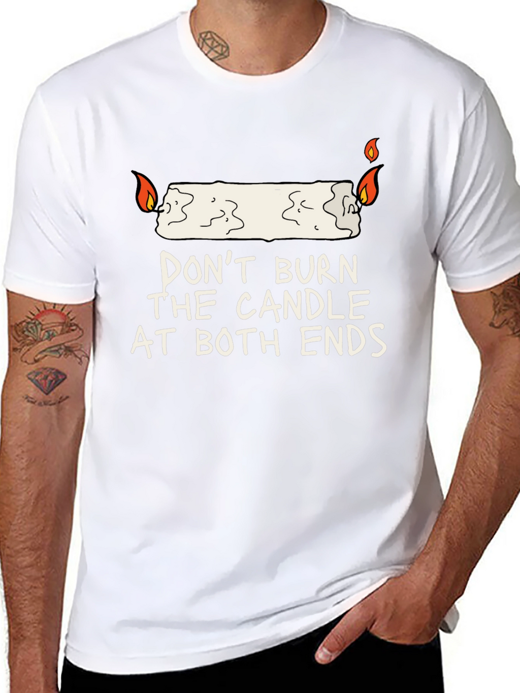 Dont Burn The Candle At Both Ends Graphic Tee