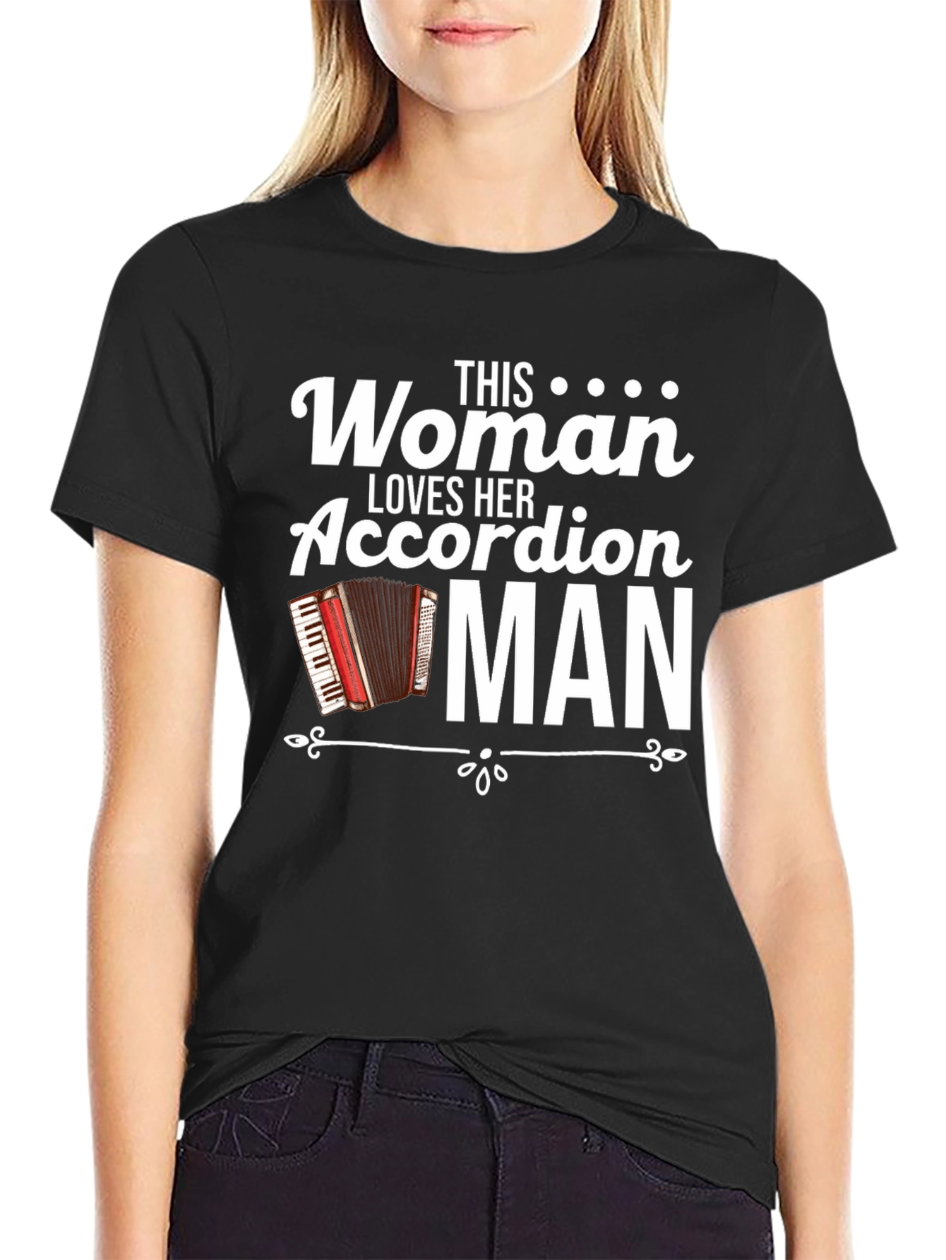 This Woman Loves Her Accordion Man T-Shirt