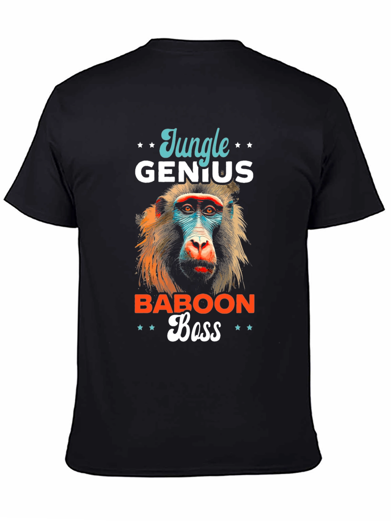 Jungle Genius Baboon Boss Graphic T-Shirt