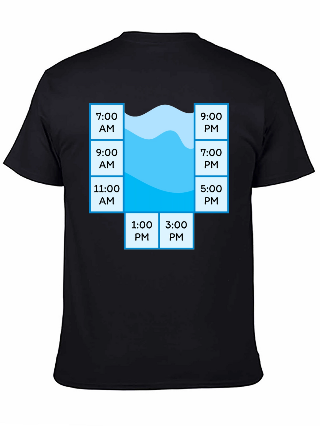 Pool Schedule T-Shirt - Funny Swim Time Planner Tee