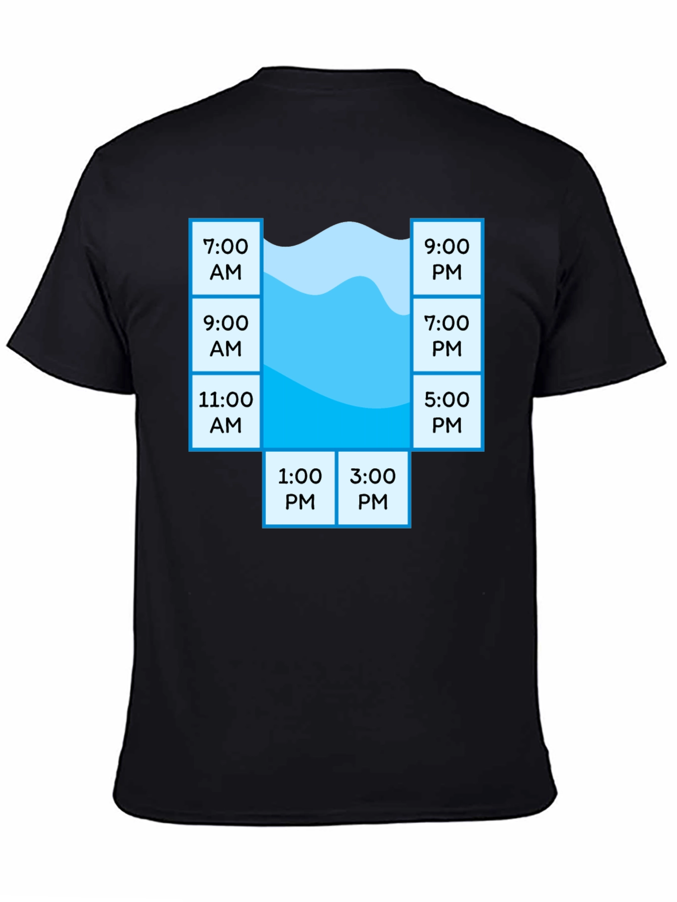 Pool Schedule T-Shirt - Funny Swim Time Planner Tee