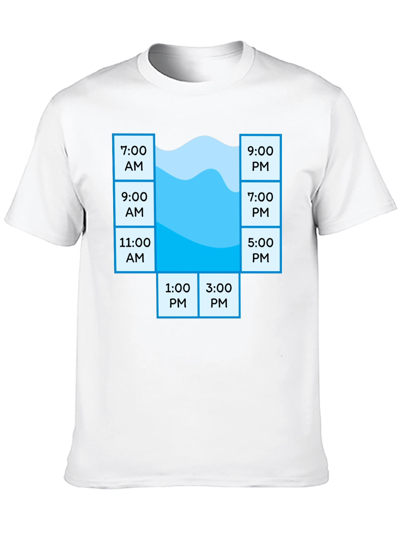 Pool Schedule T-Shirt - Funny Swim Time Planner Tee