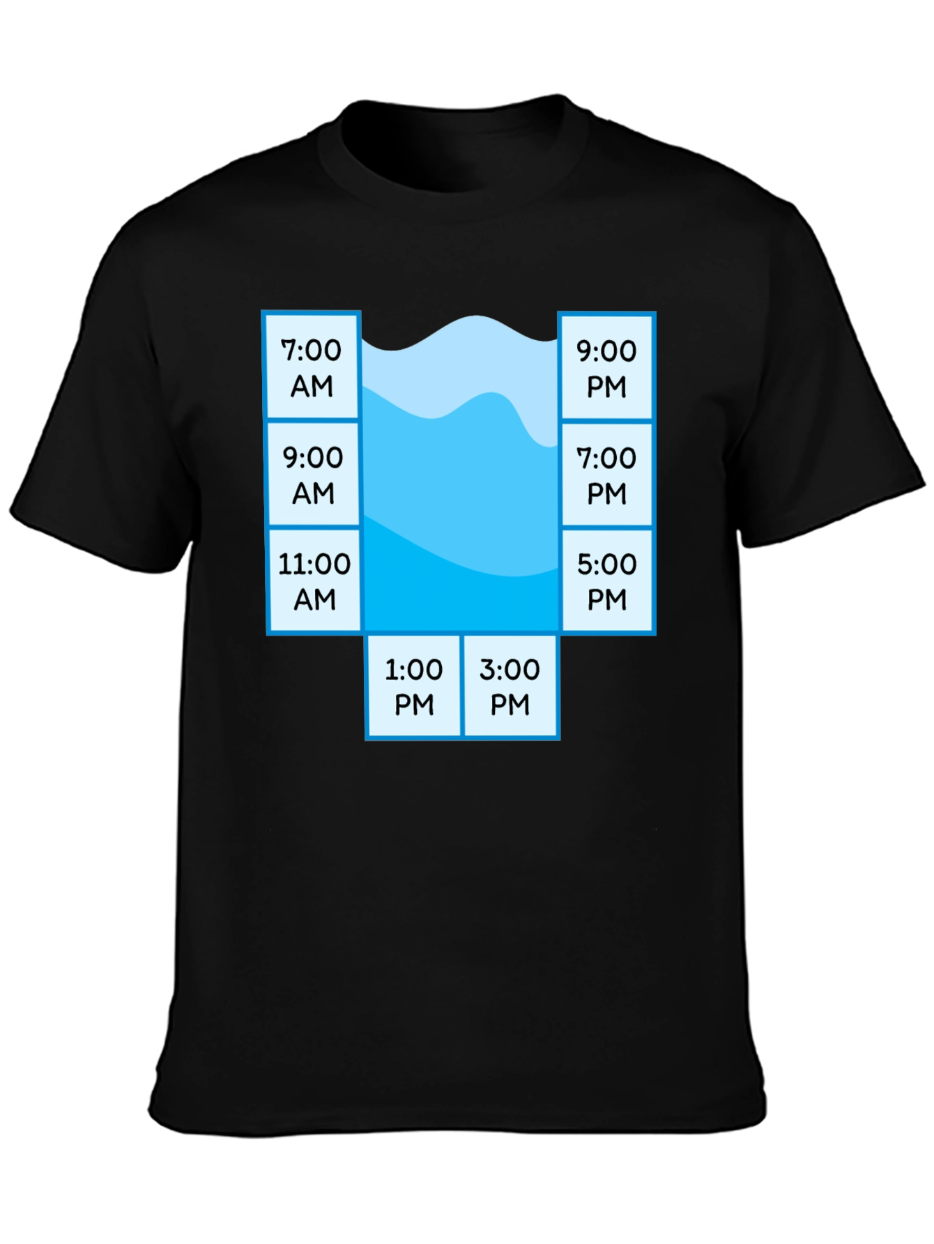 Pool Schedule T-Shirt - Funny Swim Time Planner Tee